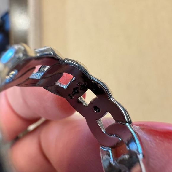 Pave link stackable Ring - Picture 3 of 3